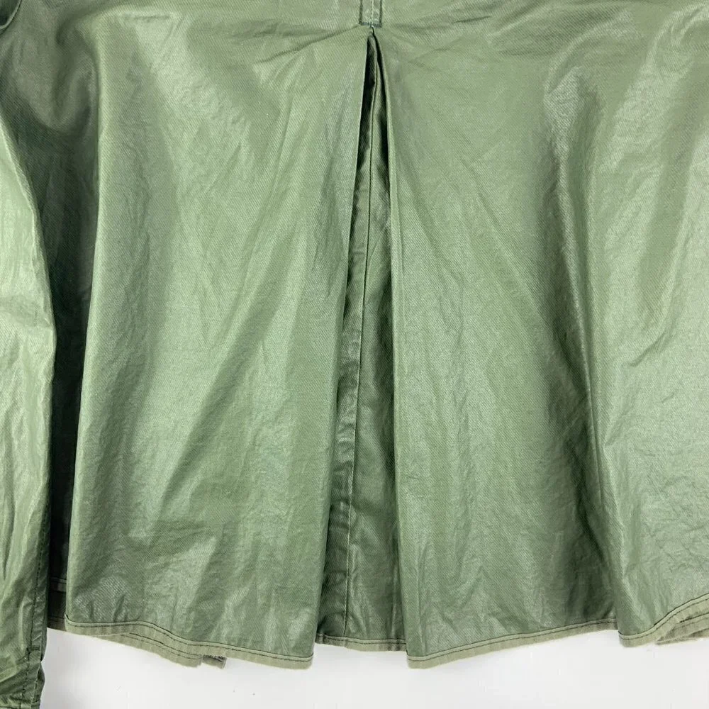 Hei Hei Womens Jacket Long Sleeve Button Down Green Medium